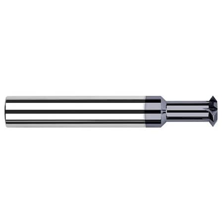 Harvey Tool 1/16 Cutter dia. x 1/32 Width x 1/4 in. Neck Carbide Double Angle Shank Cutter, 4 Flutes 792962-C3